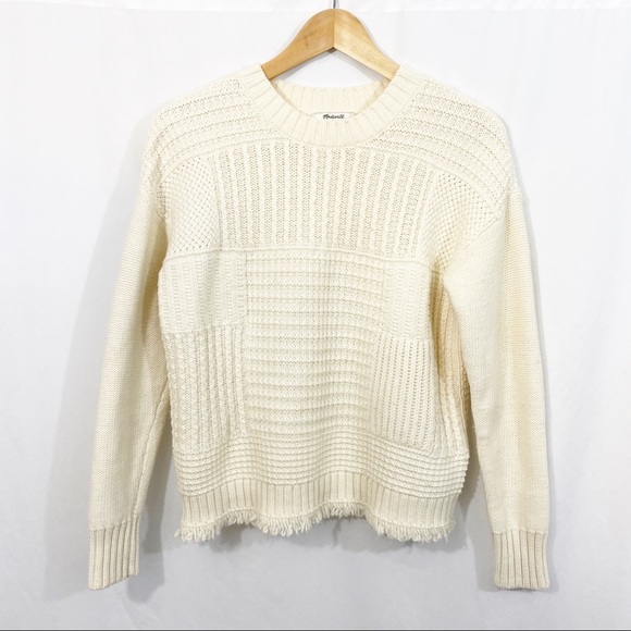 Madewell Stitchmix Wool Chunky Knit Sweater - Picture 3 of 10